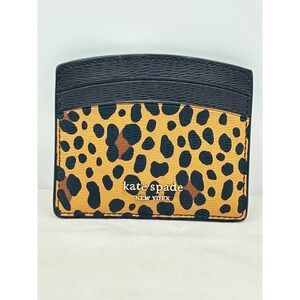 Kate Spade New York Leopard Print Card Holder Wallet Pouch